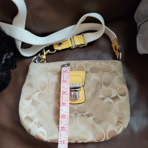 Coach Tan and Yellow Women's Bag